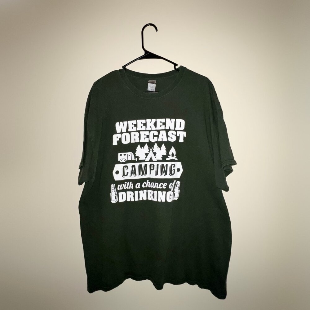 Gildan Olive Green Camping Shirt
